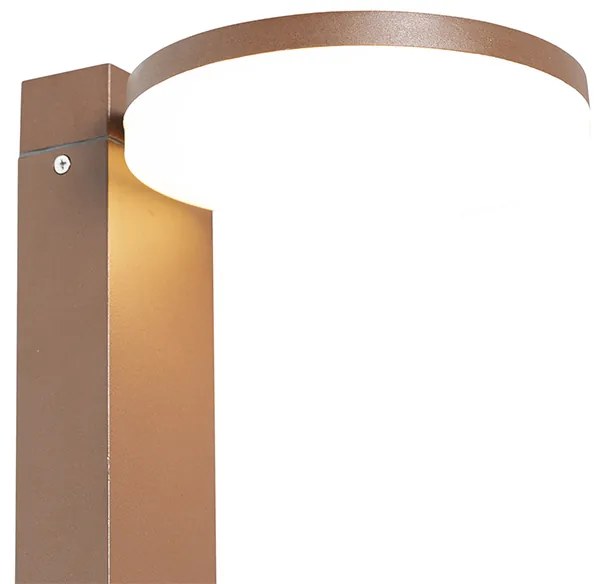 Stojaca vonkajšia lampa hrdzavohnedá 80 cm vrátane LED IP44 - Esmee