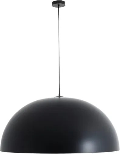 Čierne závesné svietidlo s detailom v medenej farbe Custom Form Lord, ø 90 cm