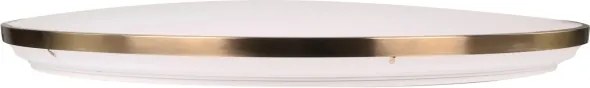 LED stmievateľné stropné svietidlo KERN LED/80W/230V, priemer 80 cm, zlaté + diaľkové ovládanie