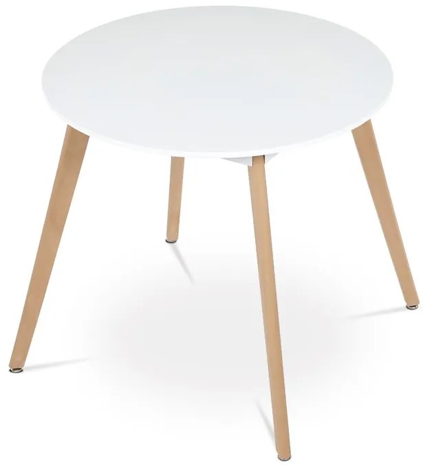 Autronic BONTEC Okrúhly jedálenský stôl 80x80cm, mdf DT-316 WT Farba: Biela
