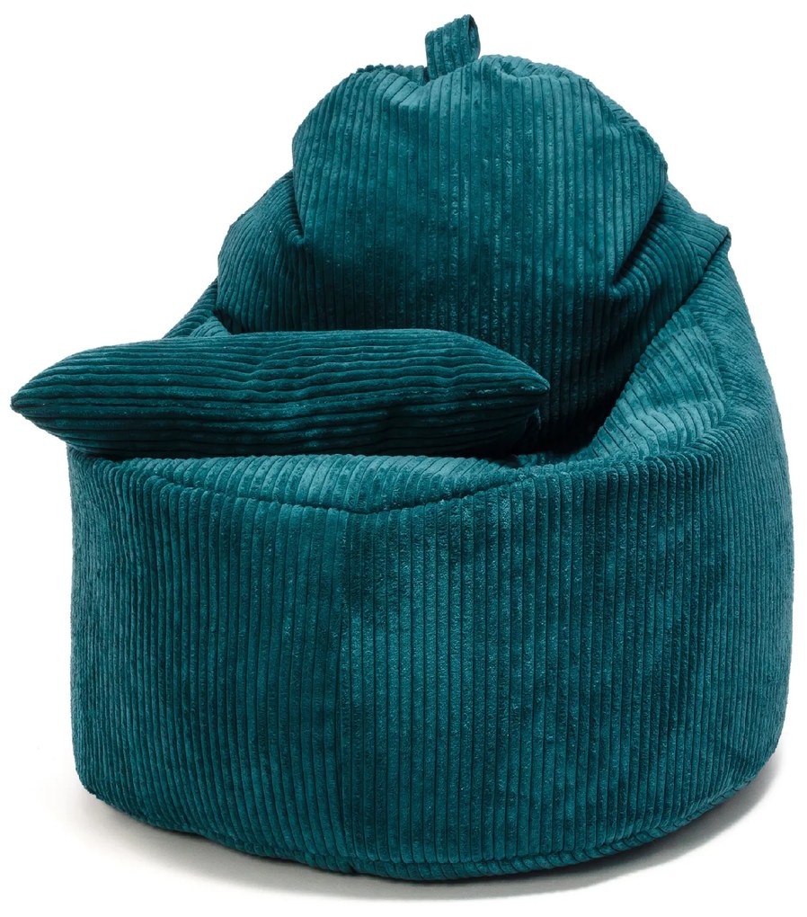 INTERMEDIC SK Kreslo Yoko Velvet – manšestrové kreslo s vankúšom, 75x70x30 cm Farba: SZ19 - čierna