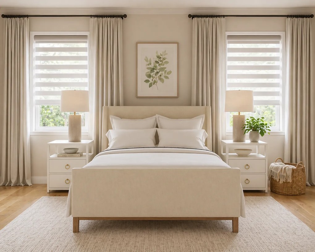 Dekodum Neinvazívna roleta Deň a Noc Soft oceľový DS035 na mieru – bez vŕtania Šírka (cm): 67, Dĺžka (cm): 150, Strana a farba mechanizmu: Práva – Biela