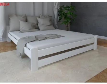 Sammer Drevená posteľ v rôznych farbách bez čela DIANA DIANA 140 x 200 cm Biela