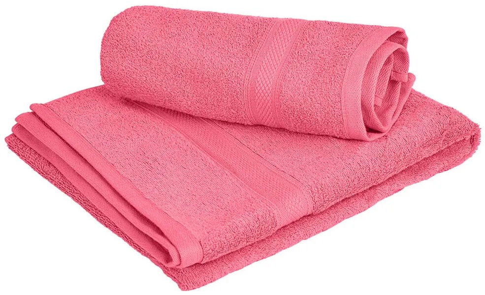 1x osuška CLARYSSE ELEGANCE 70x140 cm + 1x uterák CLARYSSE 60x110 cm 100% bavlna, koralová