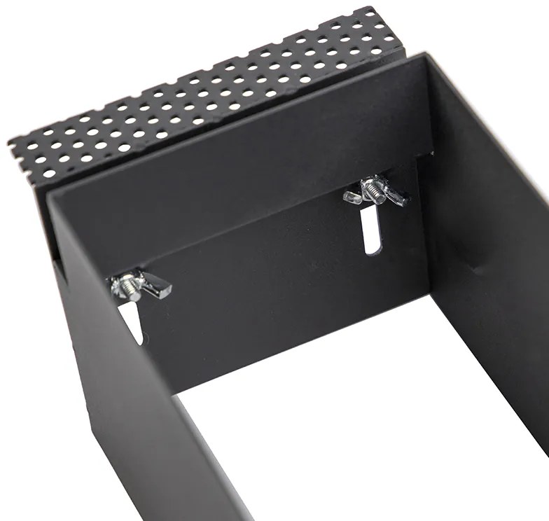 Inteligentné zapustené bodové svietidlo čierne bezrámové 2-svetlá vrátane 2 Wifi GU10 70mm - Oneon