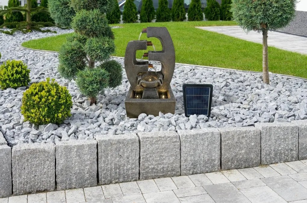 Záhradná solárna fontána BestBerg SF-06 / polyresin / 27,5 x 18 x 47,5 cm
