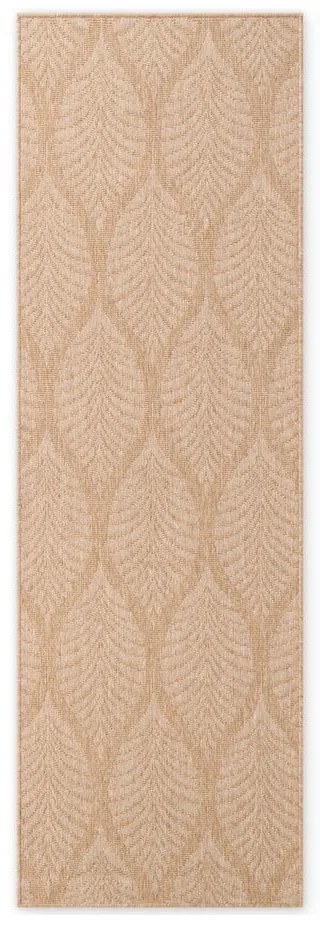 Vnútorný a vonkajší behúň v béžovej a slonovinovej farbe 80x250 cm Duet Liora – NORTHRUGS