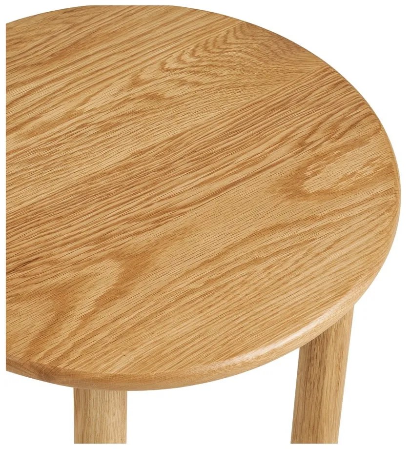 Okrúhly odkladací stolík z dubového dreva ø 40 cm Jena – House Nordic