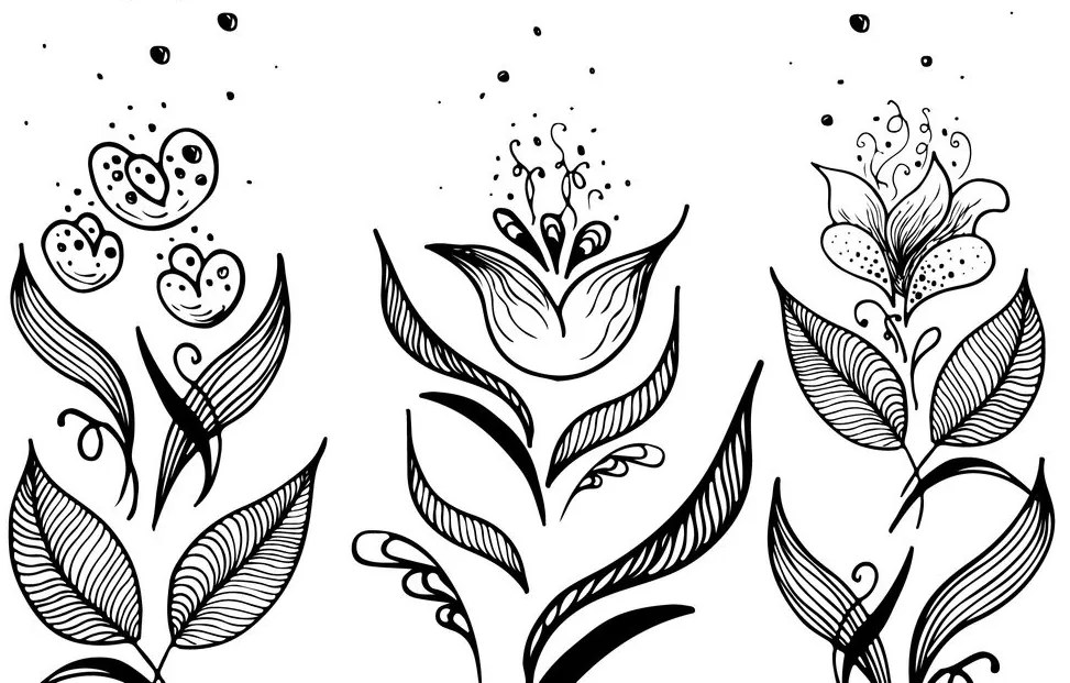 Tapeta jemné ľudové ornamenty - 450x300