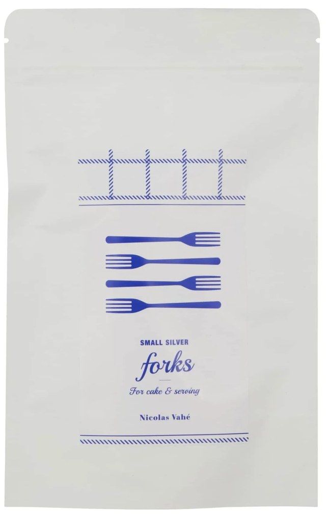 Nicolas Vahé Dezertná vidlička Antique Silver – set 4 ks