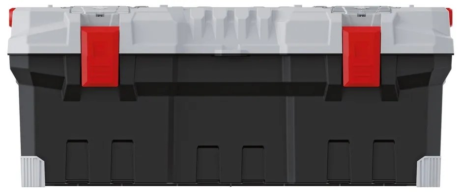Kufor na náradie s kovovým držadlom 75,2 × 30 × 30,4 cm, sivá