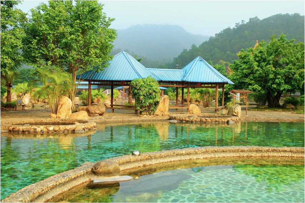 Obraz - Shanghai hotel park (90x60 cm)