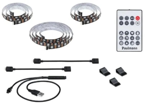 Paulmann 78880 - LED/3,5W RGB Stmievateľný pásik pre TV 2m ZOLL 5V + DO