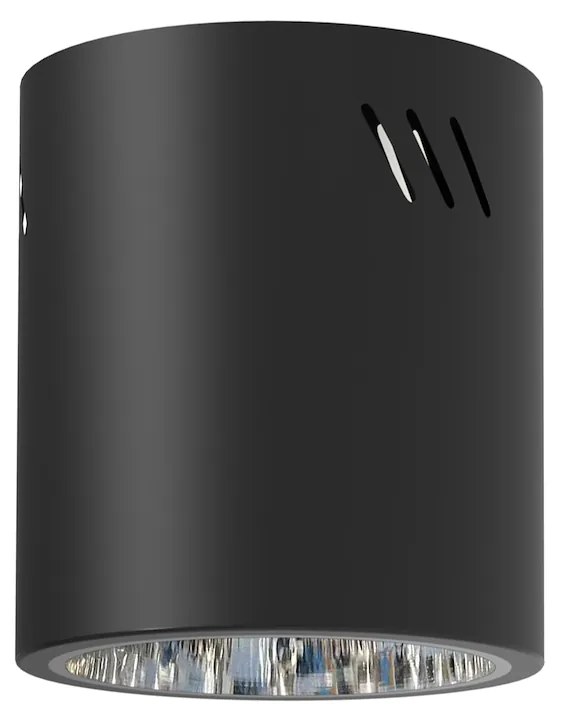 Stropné svietidlo George XL, 1x čierne kovové tienidlo