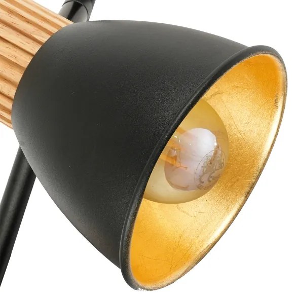 Brilagi - Stojacia lampa ODENSE 3xE14/10W/230V drevo/čierna