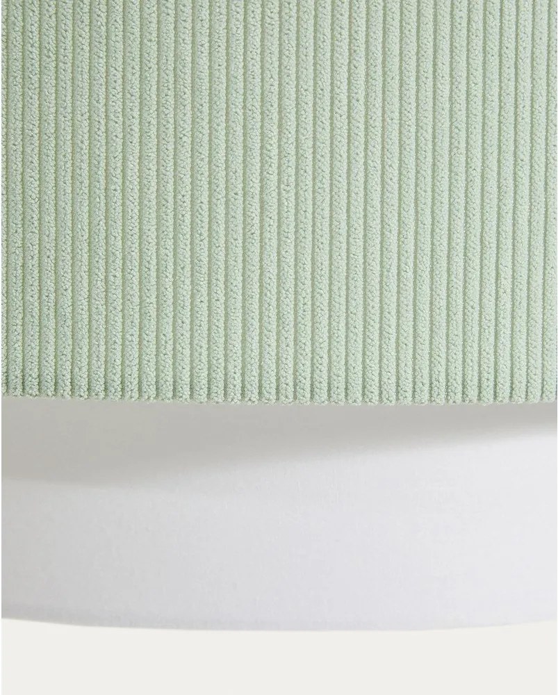 Biele/tyrkysové detské svietidlo s textilným tienidlom Bianella – Kave Home