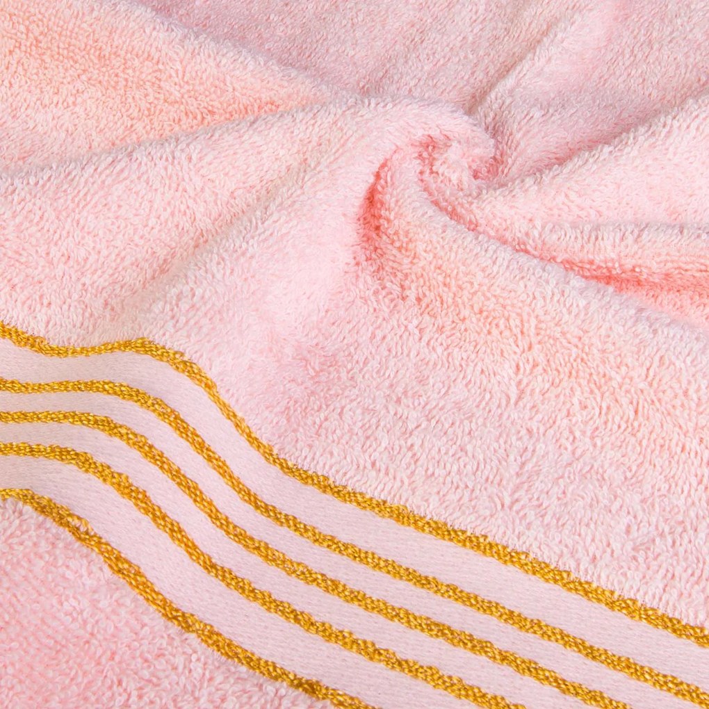 BAVLNENÉ UTERÁKY TIWANO SADA 1 KS 30X50 CM, 1 KS 50X90 CM, 1 KS 70X140 CM RUŽOVÁ