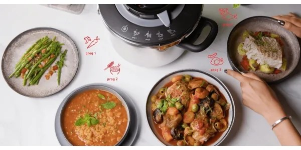 Tefal - Sada tlakových hrncov 4,5/6 l CLIPSO+ CHEF