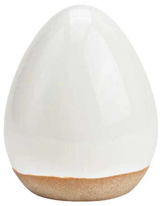 Biele keramické veľkonočné vajíčko SIMPLE