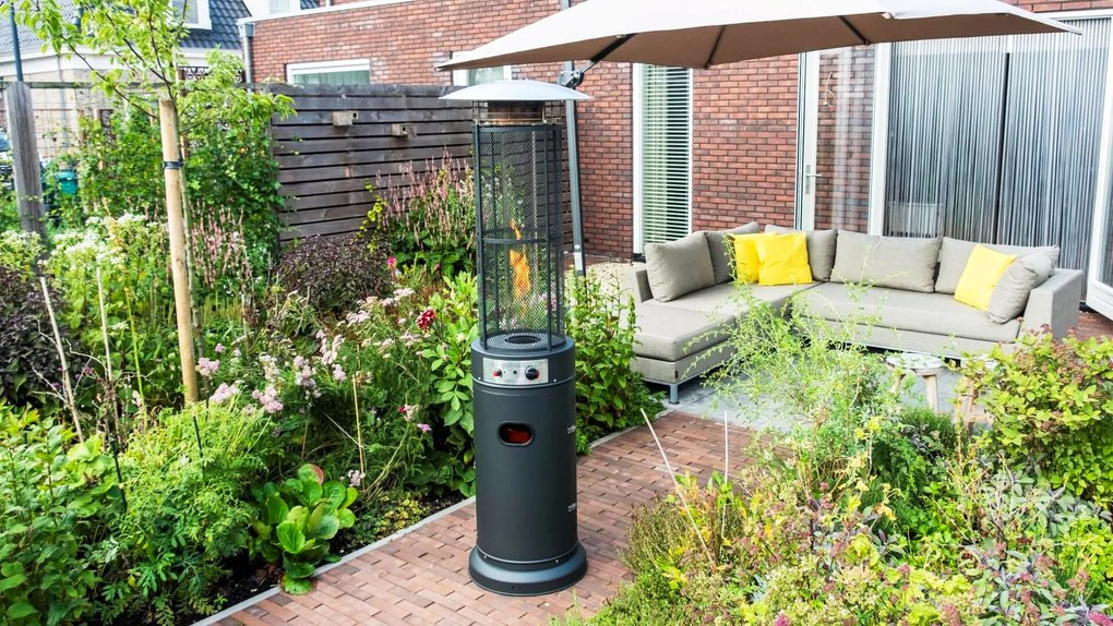 MultiGarden Vonkajší plynový ohrievač 11 kW sklenený MultiGarden