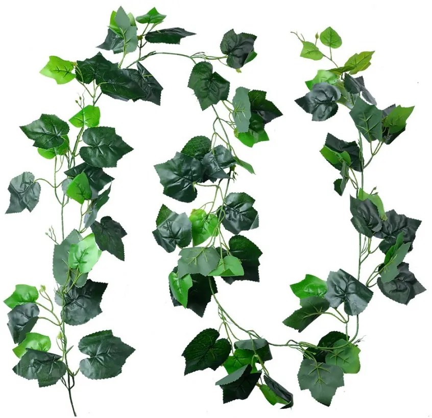 Dekorácia zelená umelá rastlina girlanda brečtan - 20*10*220 cm