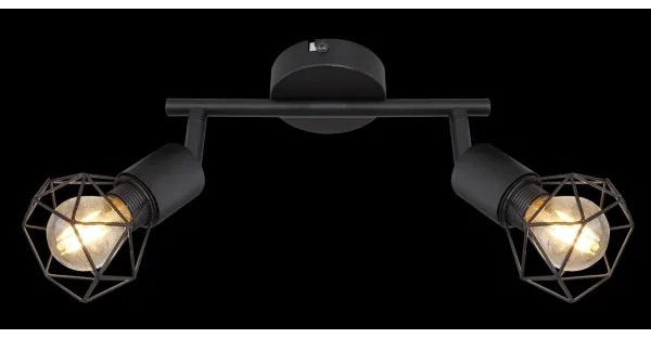 Globo - LED Bodové svietidlo XARA 2xE14/6W/230V čierna