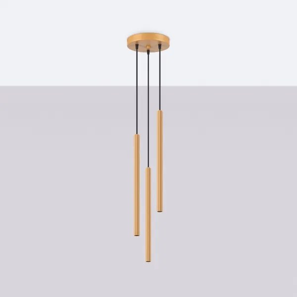 Sollux SL.1342 - Luster na lanku ARCHE 3xG9/8W/230V zlatá