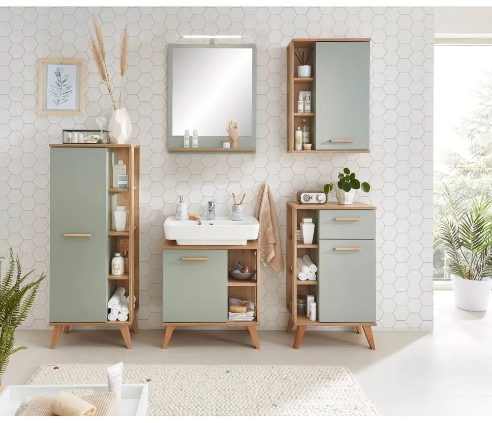 Nástenné zrkadlo s poličkou 60x75 cm Set 963 - Pelipal