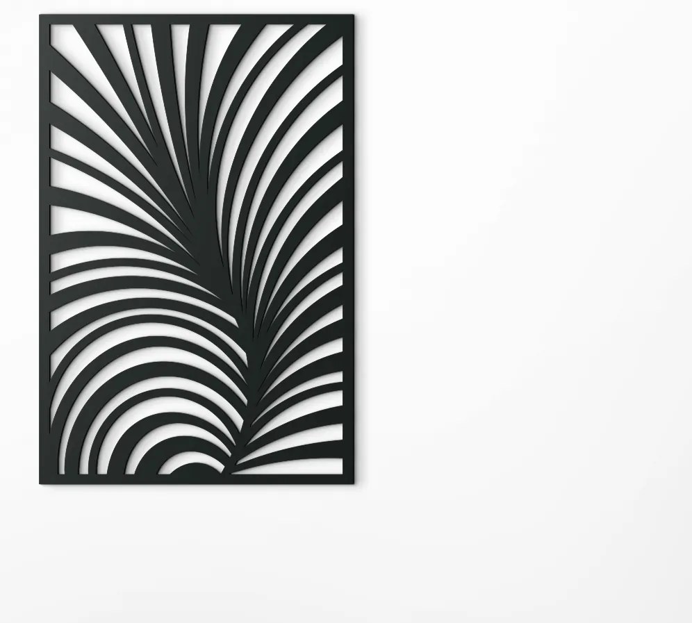 drevko Moderný obraz List Rozmer obrazu: 44,5 x 29,5 cm, Farba dekorácie: Čierna
