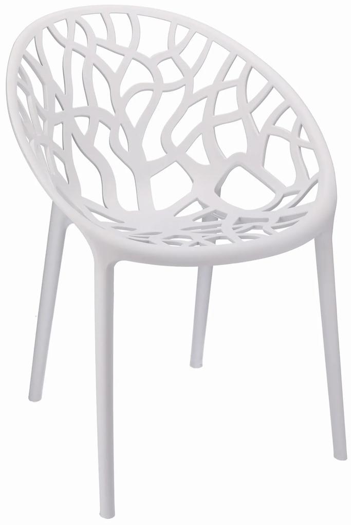 Dekorstudio Plastová dizajnová stolička ALBERO biela