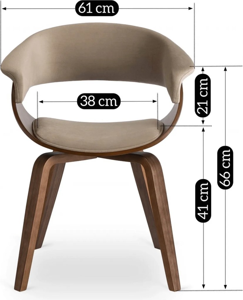 PROXIMA.store - Jedálenská stolička GARY Aura FARBA: čierna