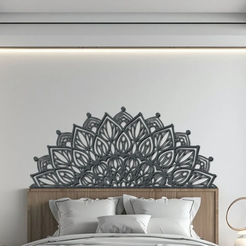 drevo zivota Drevená mandala BOHATOSŤ k posteli Farebný vzor: Čierna, Rozmery (cm): 140x60