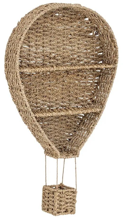Detská nástenná knižnica z morskej trávy v prírodnej farbe 59x105 cm Ditter – Bloomingville Mini