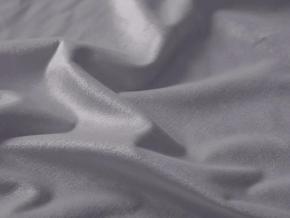 Biante Zamatový oválny obrus Velvet Prémium SVP-013 Sivý 100x160 cm