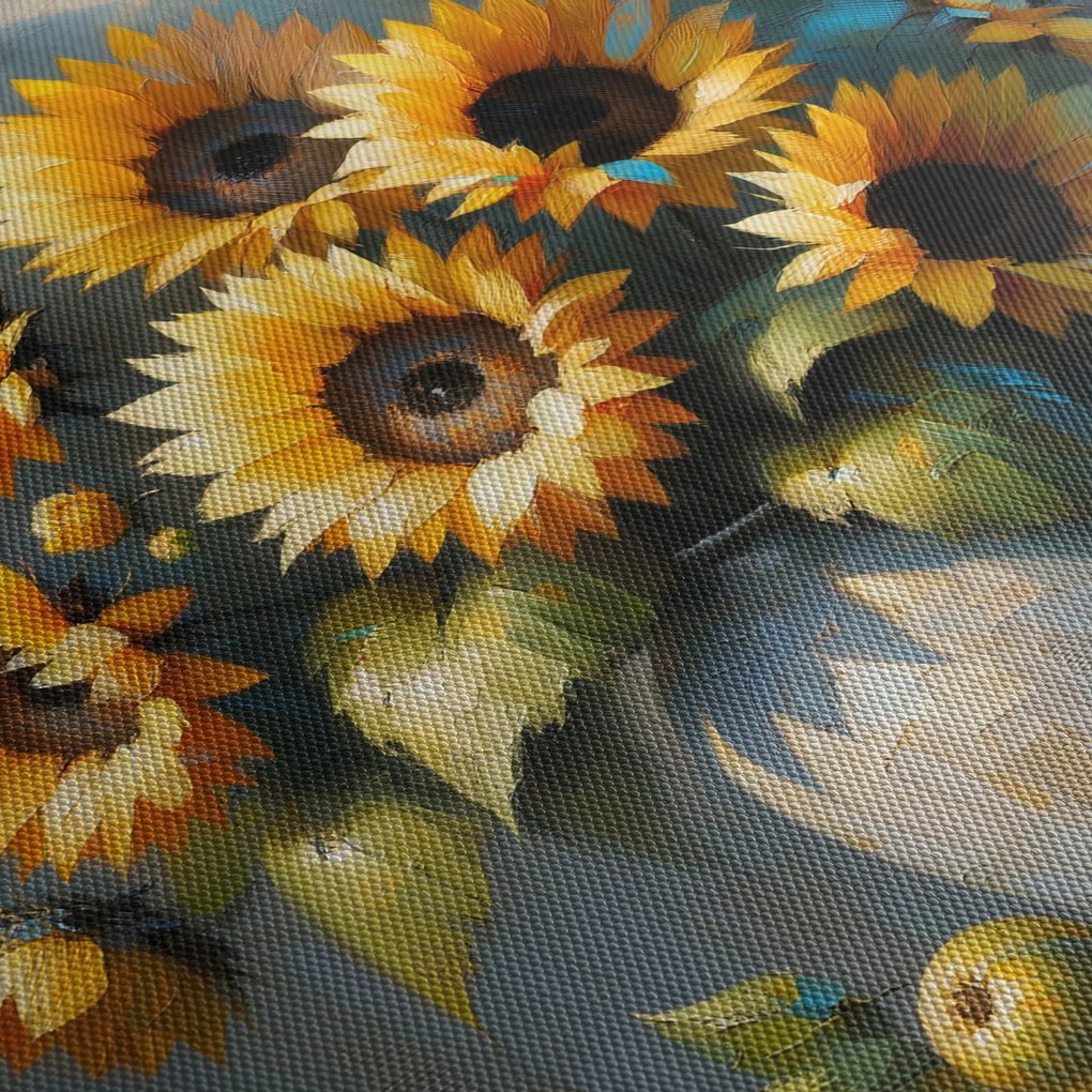 Obraz – Váza so slnečnicami (90x60 cm)