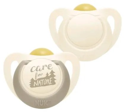 NUK Latexový cumlík NUK For Nature 0-6m 2 ks béžová