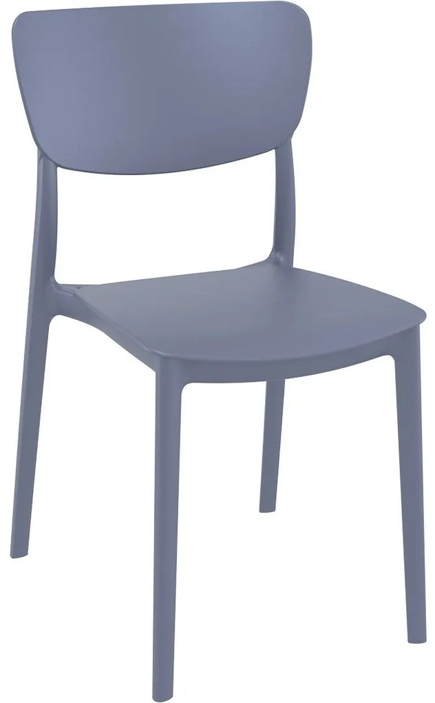 MONNA záhradná stolička bez podrúčok red