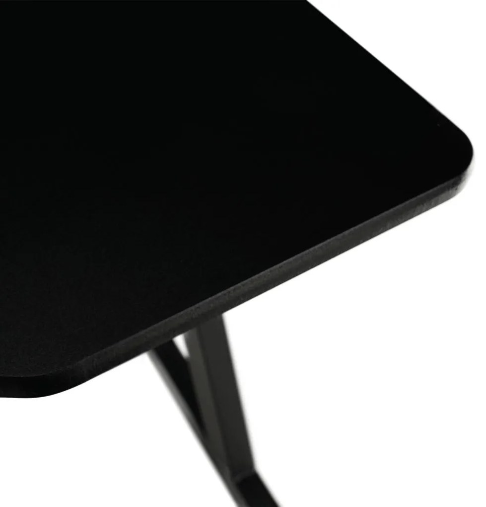 Tempo Kondela Herný stôl/počítačový stôl, čierna/červená, MACKENZIE 140cm