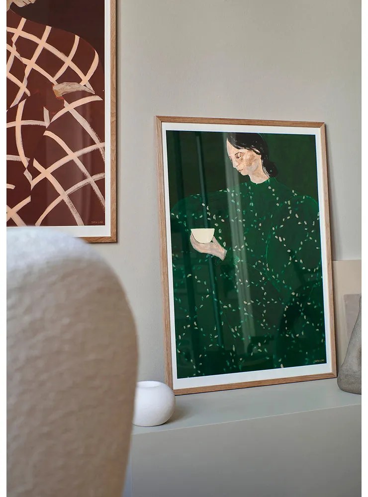 The Poster Club Plagát Coffee Alone At Place De Clichy by Sofia Lind 30x40 cm