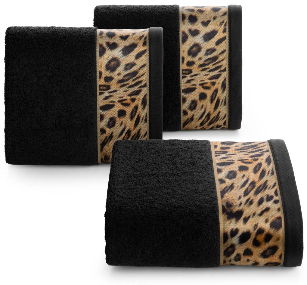 BAVLNENÝ UTERÁK EVA MINGE23 70X140 CM ČIERNA