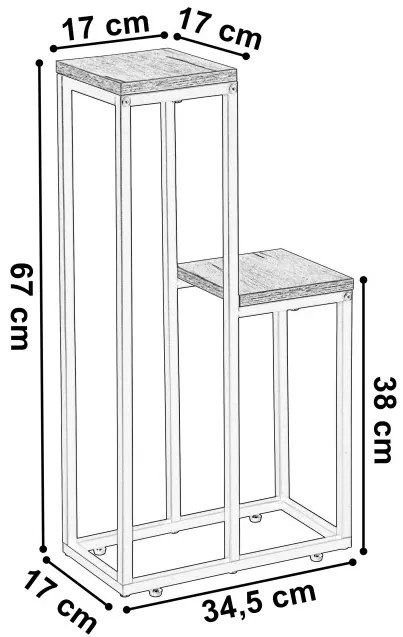 Stojan na kvety HAZEL CRAFT