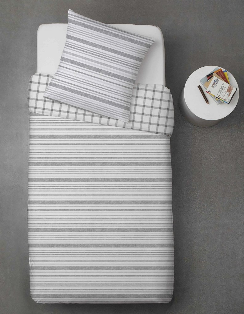 Obliečky z Renforcé bavlny LINKY sivé Rozmer obliečky: 70 x 90 cm | 140 x 220 cm