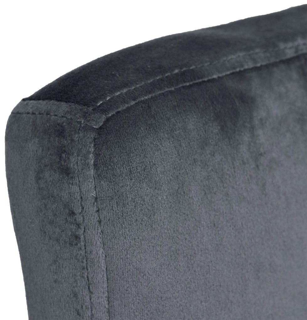 JAKS Barová stolička arako black velvet grafit