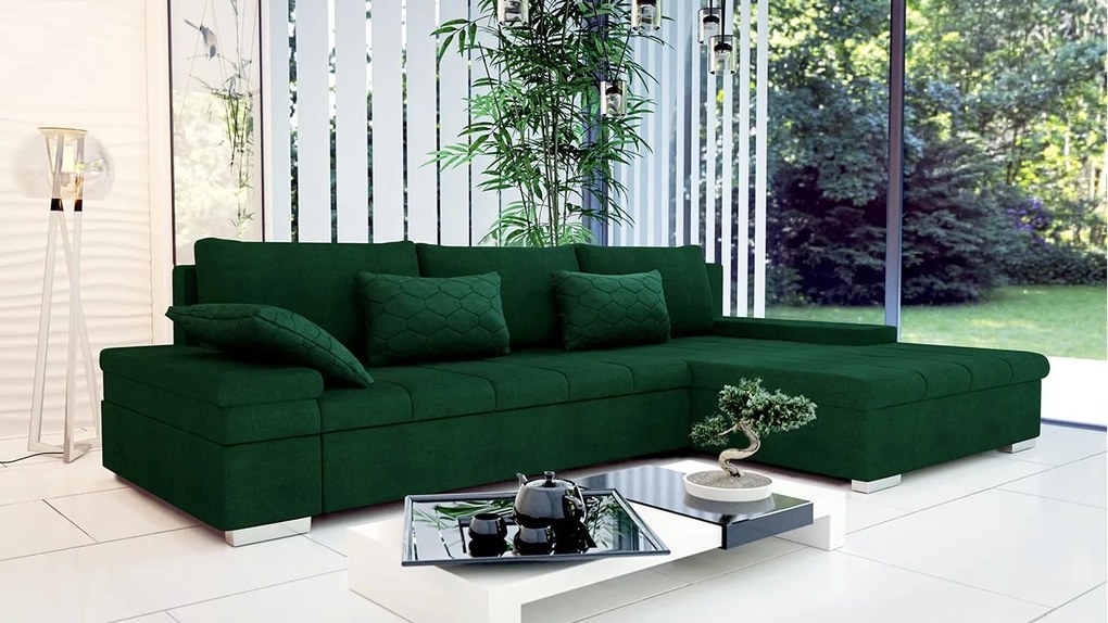 Rohová sedacia súprava Kanton Premium, Dostupné poťahy: Uttario Velvet 2951 + Uttario Velvet 2951 + Magic Velvet Pik 2225, Strana: ľavá