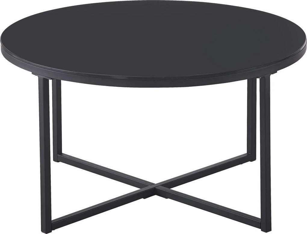 XXXLutz KONFERENČNÝ STOLÍK, čierna, kov, sklo, 80/80/45 cm Carryhome - Stolíky do obývačky - 001088006803