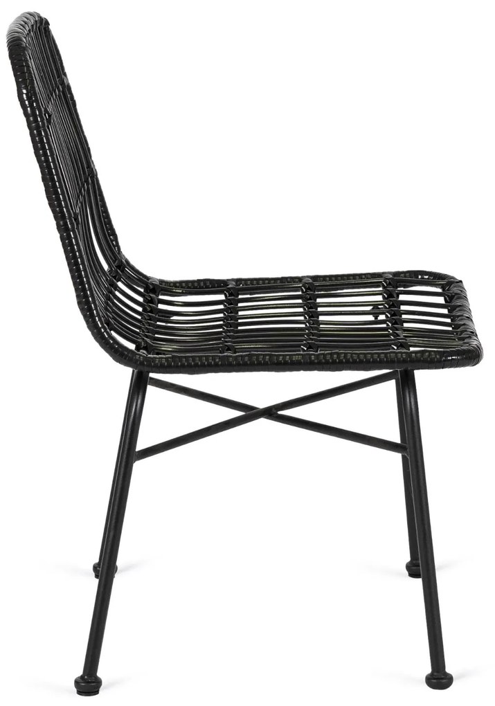 Záhradná stolička Wendats (čierna) . Akcia -20%. Vlastná spoľahlivá doprava až k Vám domov. 1119311