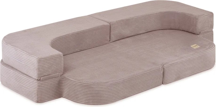 Rozkladacia detská pohovka - béžová, prémiový menčester