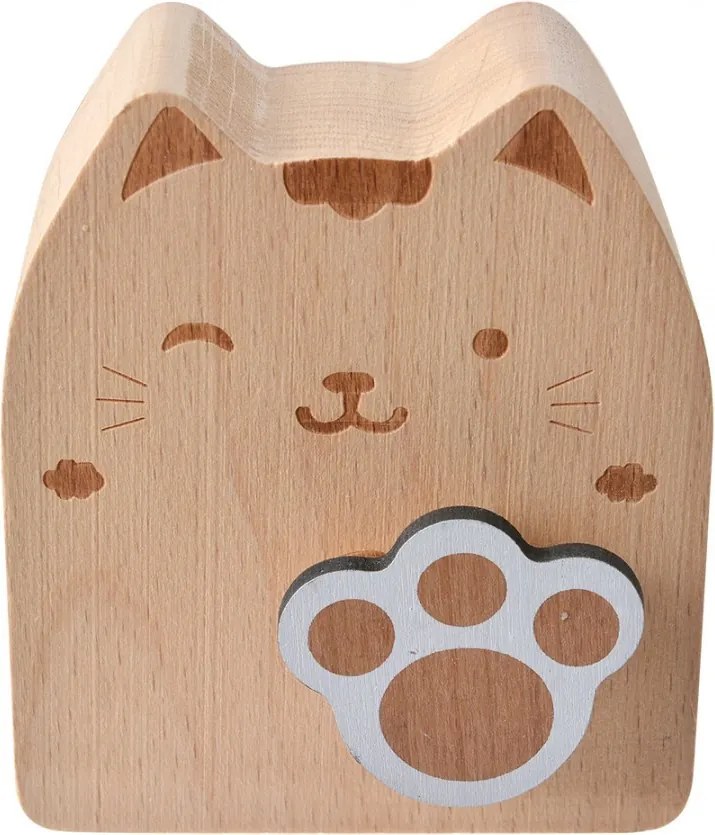 Drevená naťahovacia hracia skrinka mačička Kitty - 7*4*8 cm