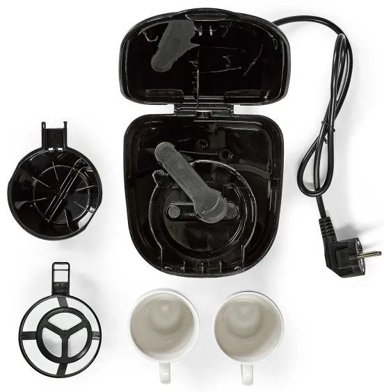 Nedis KACM140EBK - Kávovar pre dve šialky 450W/230V 0,25 l