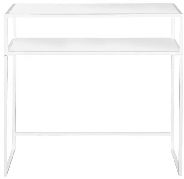 KARE DESIGN Konzolový stolík Loft White 85 × 80 cm